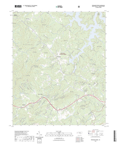 United States Geological Survey Persimmon Creek, NC (2022, 24000-Scale) digital map