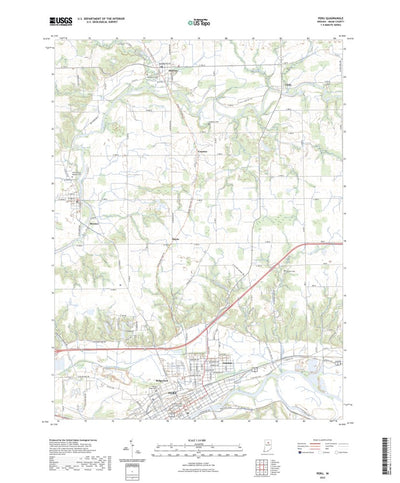 United States Geological Survey Peru, IN (2022, 24000-Scale) digital map