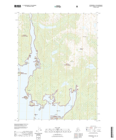 United States Geological Survey Petersburg A-2 SE, AK (2021, 25000-Scale) digital map