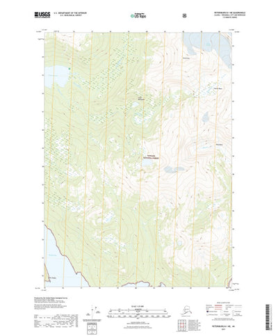 United States Geological Survey Petersburg B-1 NE, AK (2021, 25000-Scale) digital map