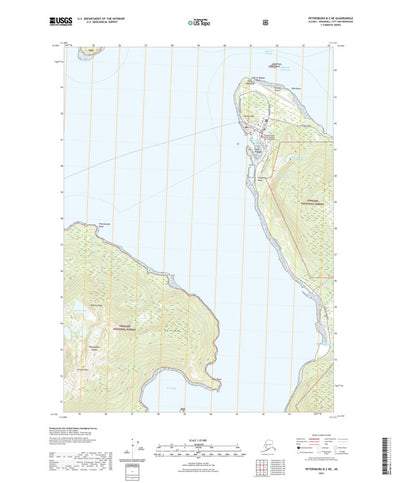 United States Geological Survey Petersburg B-2 NE, AK (2021, 25000-Scale) digital map