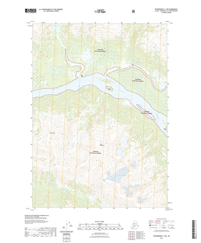 United States Geological Survey Petersburg C-1 NE, AK (2021, 25000-Scale) digital map