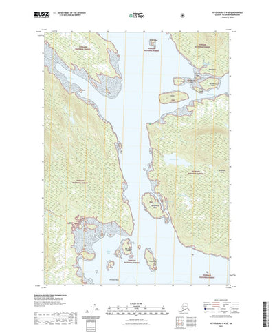 United States Geological Survey Petersburg C-4 SE, AK (2021, 25000-Scale) digital map