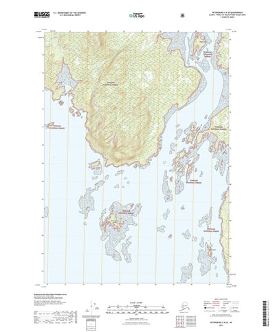 United States Geological Survey Petersburg C-6 SE, AK (2021, 25000-Scale) digital map
