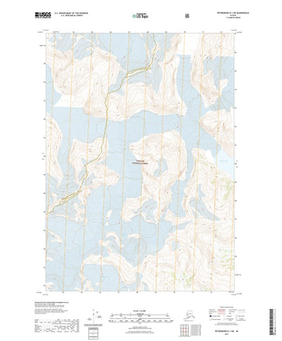 United States Geological Survey Petersburg D-1 SW, AK (2021, 25000-Scale) digital map