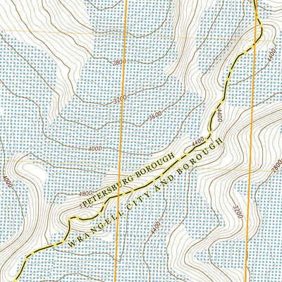 United States Geological Survey Petersburg D-1 SW, AK (2021, 25000-Scale) digital map