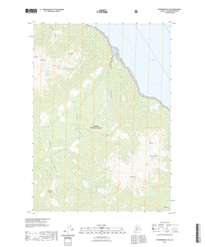 United States Geological Survey Petersburg D-4 NE, AK (2021, 25000-Scale) digital map