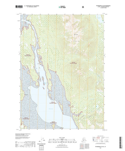United States Geological Survey Petersburg D-4 SW, AK (2021, 25000-Scale) digital map