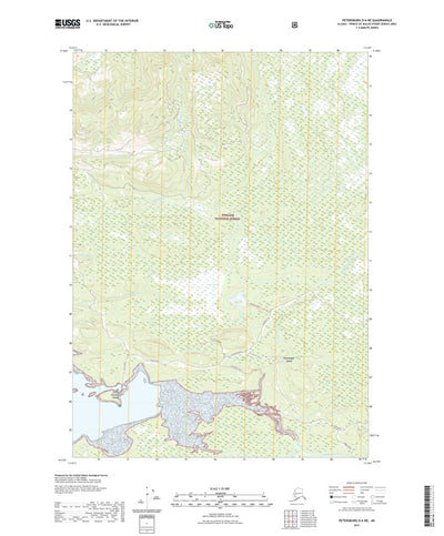 United States Geological Survey Petersburg D-6 NE, AK (2021, 25000-Scale) digital map
