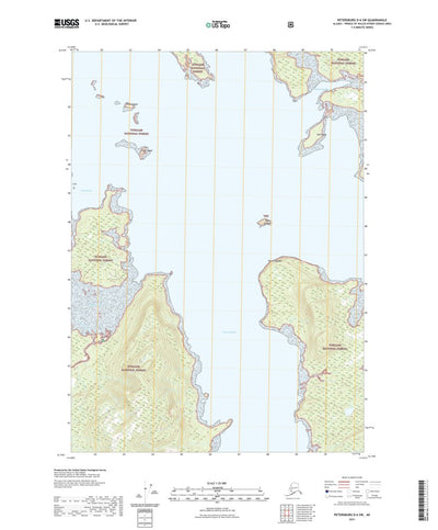 United States Geological Survey Petersburg D-6 SW, AK (2021, 25000-Scale) digital map