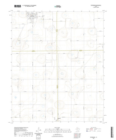 United States Geological Survey Petersburg, TX (2022, 24000-Scale) digital map