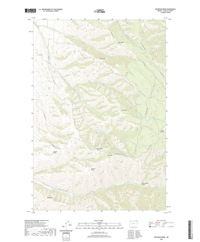 United States Geological Survey Peterson Ridge, OR (2020, 24000-Scale) digital map