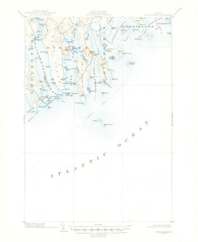 United States Geological Survey Petit Manan, ME (1904, 62500-Scale) digital map