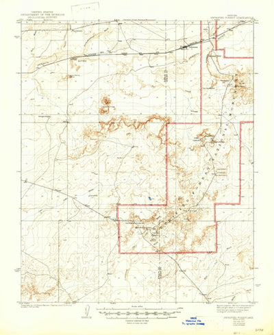 United States Geological Survey Petrified Forest, AZ (1912, 62500-Scale) digital map