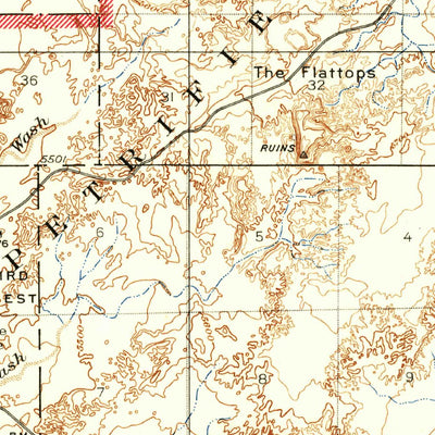 United States Geological Survey Petrified Forest, AZ (1912, 62500-Scale) digital map