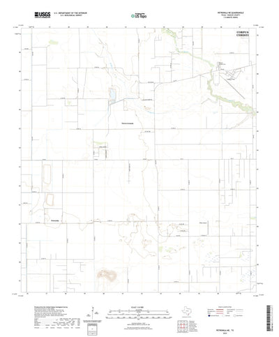 United States Geological Survey Petronila NE, TX (2022, 24000-Scale) digital map