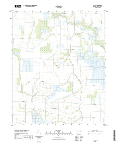 United States Geological Survey Pettus, AR (2020, 24000-Scale) digital map