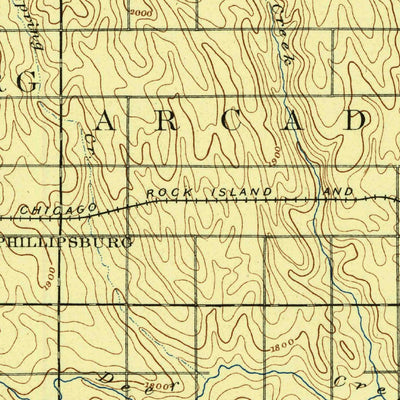 United States Geological Survey Phillipsburg, KS (1893, 125000-Scale) digital map
