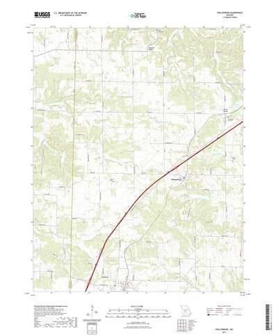 United States Geological Survey Phillipsburg, MO (2021, 24000-Scale) digital map