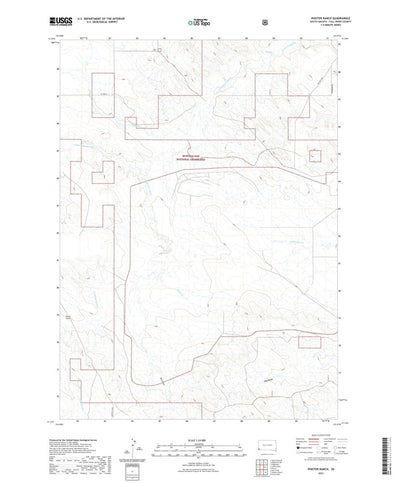 United States Geological Survey Phister Ranch, SD (2021, 24000-Scale) digital map
