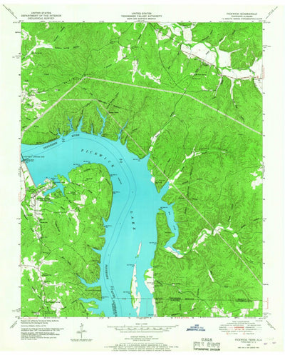 United States Geological Survey Pickwick, TN-AL (1949, 24000-Scale) digital map