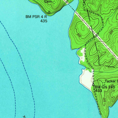 United States Geological Survey Pickwick, TN-AL (1949, 24000-Scale) digital map