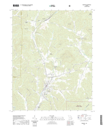 United States Geological Survey Piedmont, MO (2021, 24000-Scale) digital map