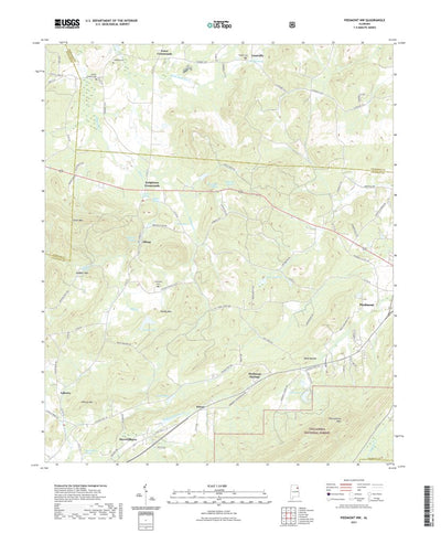 United States Geological Survey Piedmont NW, AL (2021, 24000-Scale) digital map