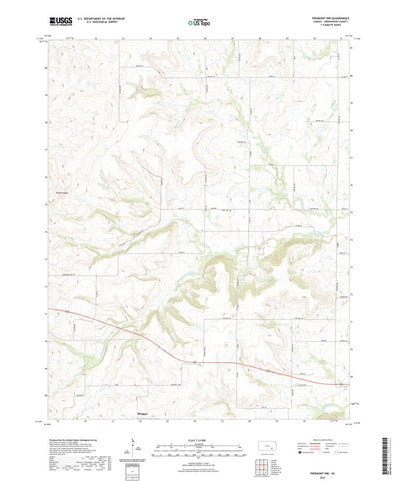 United States Geological Survey Piedmont NW, KS (2022, 24000-Scale) digital map