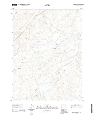 United States Geological Survey Piedmont Reservoir, WY (2021, 24000-Scale) digital map