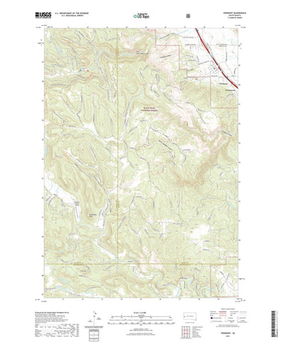 United States Geological Survey Piedmont, SD (2021, 24000-Scale) digital map