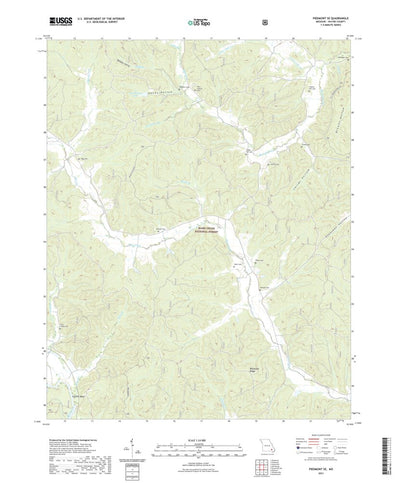 United States Geological Survey Piedmont SE, MO (2021, 24000-Scale) digital map