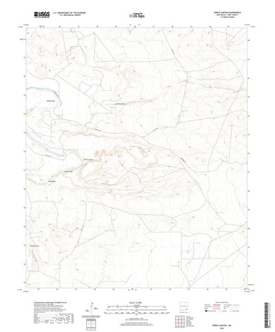 United States Geological Survey Pierce Canyon, NM (2020, 24000-Scale) digital map