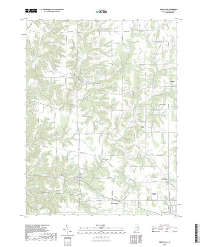 United States Geological Survey Pierceville, IN (2022, 24000-Scale) digital map