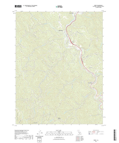 United States Geological Survey Piercy, CA (2021, 24000-Scale) digital map
