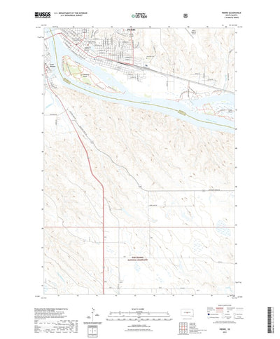 United States Geological Survey Pierre, SD (2021, 24000-Scale) digital map