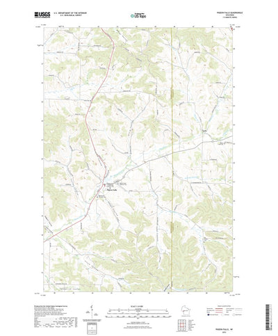 United States Geological Survey Pigeon Falls, WI (2022, 24000-Scale) digital map