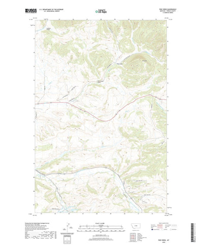 United States Geological Survey Pike Creek, MT (2020, 24000-Scale) digital map