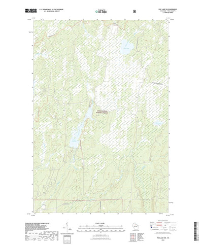 United States Geological Survey Pike Lake SW, WI (2022, 24000-Scale) digital map