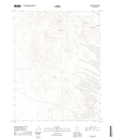 United States Geological Survey Pilot Cone, NV (2021, 24000-Scale) digital map