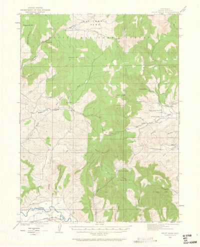 United States Geological Survey Pilot Knob, CO (1923, 62500-Scale) digital map