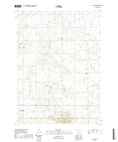 United States Geological Survey Pilot Knob, IA (2022, 24000-Scale) digital map