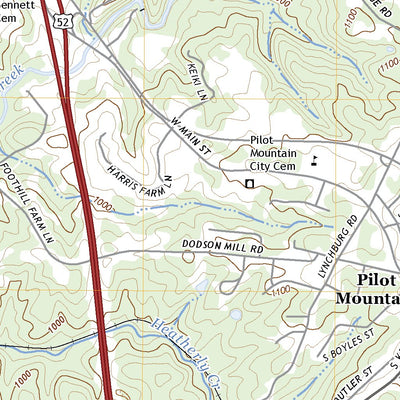 United States Geological Survey Pilot Mountain, NC (2022, 24000-Scale) digital map