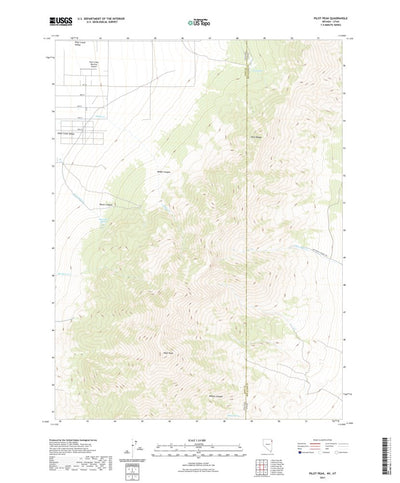 United States Geological Survey Pilot Peak, NV (2021, 24000-Scale) digital map
