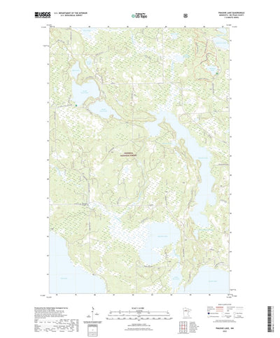 United States Geological Survey Pimushe Lake, MN (2022, 24000-Scale) digital map