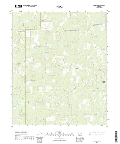 United States Geological Survey Pine Bluff NW, AR (2020, 24000-Scale) digital map