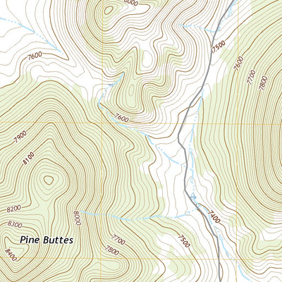 United States Geological Survey Pine Buttes, NM (2020, 24000-Scale) digital map