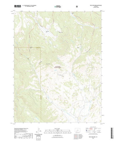 United States Geological Survey Pine Cone Knob, CO (2022, 24000-Scale) digital map