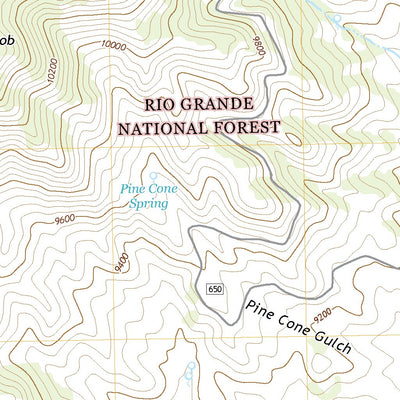 United States Geological Survey Pine Cone Knob, CO (2022, 24000-Scale) digital map