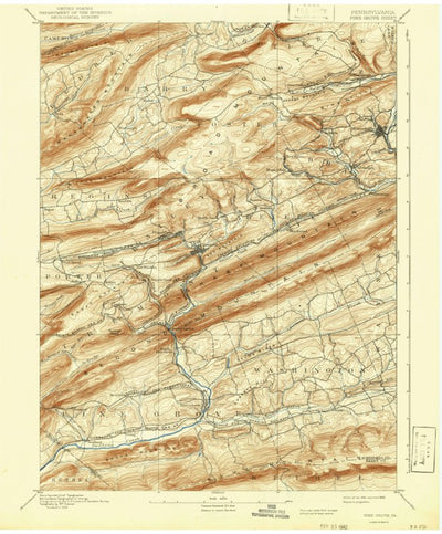 United States Geological Survey Pine Grove, PA (1892, 62500-Scale) digital map